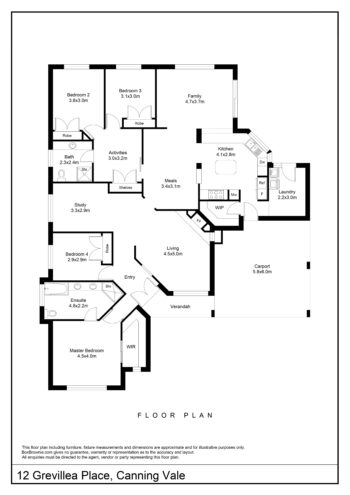 Listing image for 12 Grevillea Place, Canning Vale  WA  6155