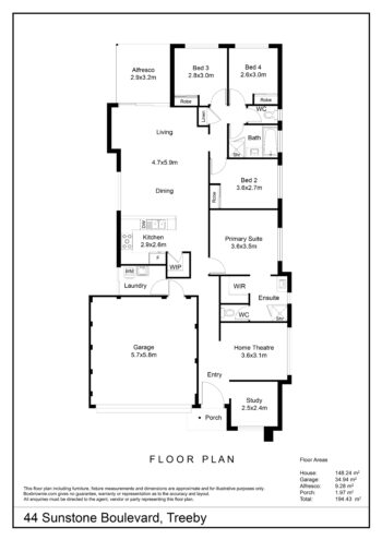 Listing image for 44 Sunstone Boulevard, Treeby  WA  6164