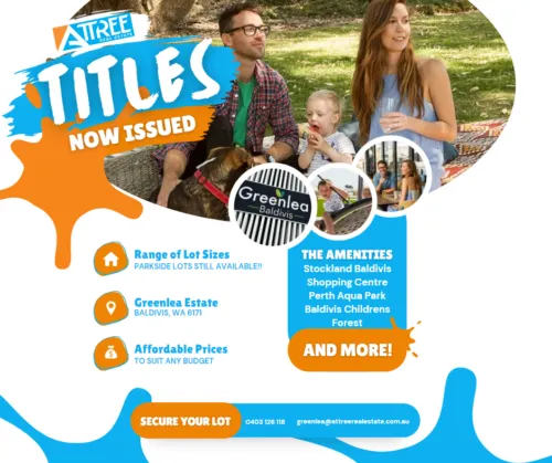 TITLES ARE IN – GREENLEA ESTATE!!